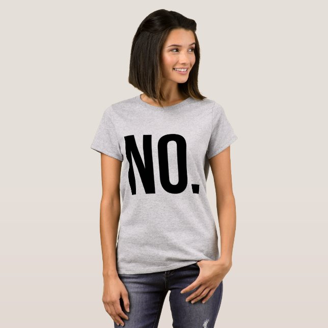 T-shirt Tumblr NON (Devant entier)