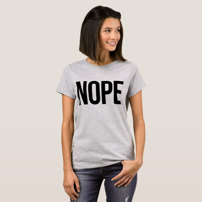 T-shirt Tumblr Nope (Devant entier)