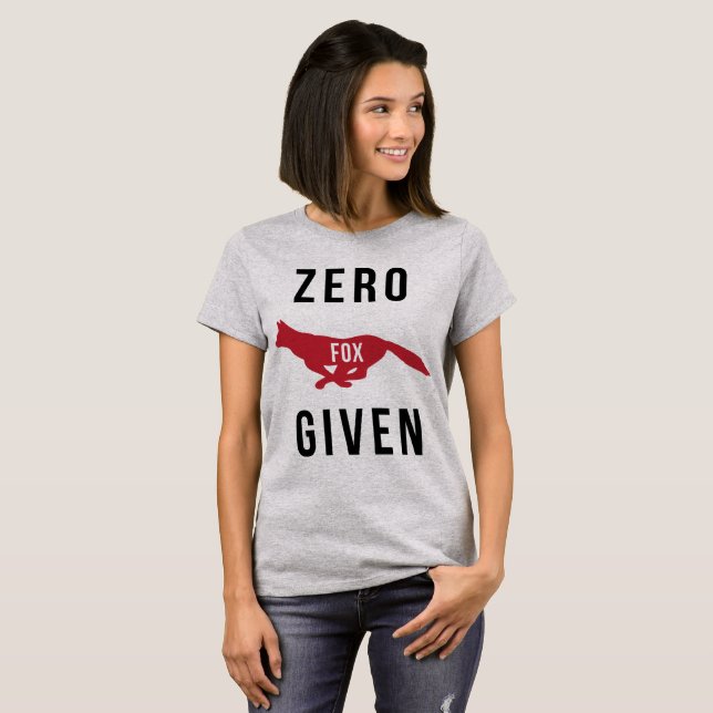 T-shirt Tumblr Zero Fox fourni (Devant entier)