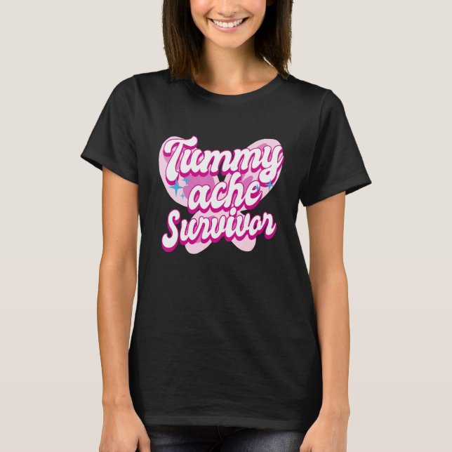 T-shirt Tummy Ache Survivante Stomach Ache IBS 6 (Devant)