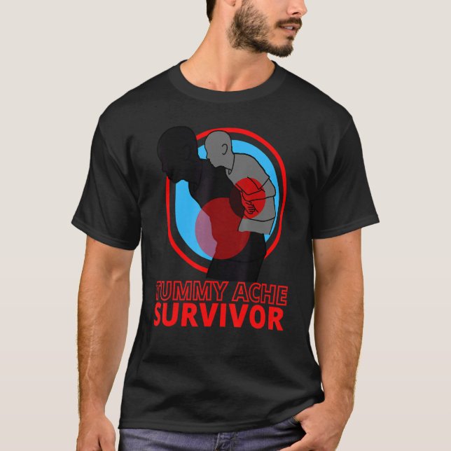 T-shirt Tummy Ache Survivor IBS Stomach Ache (Devant)
