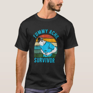 T-shirt Tummy Ache Survivor Stomach Belly Retro Vintage 11