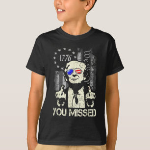 T-shirt Tump Vous M'avez Manqué Tump Tiré Tump Partisans T