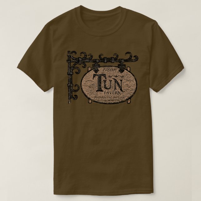 T-shirt Tun Tavern Lieu de naissance du Corps des Marines  (Design devant)