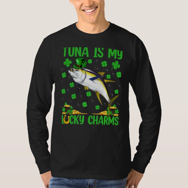 T-shirt Tuna Sont Mes Chances Chanceuses Tuna Fish St. Pat (Devant)