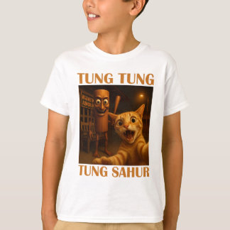 T-shirt tung sahur chat selfie Funny Italien Brainrot