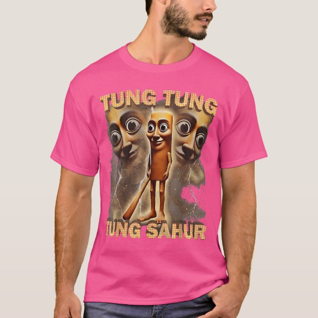 T-shirt Tung Sahur rétro (Devant)
