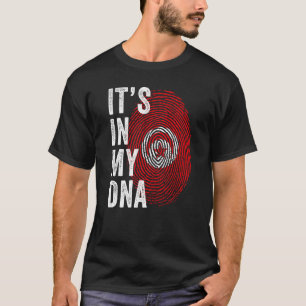 T-shirt Tunisie C'est Dans Mon ADN Empreinte Tunisienne Tu