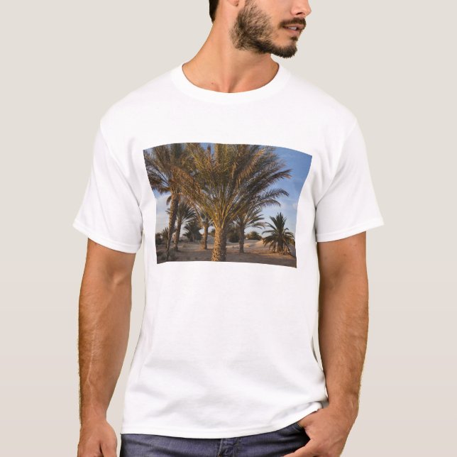 T-shirt Tunisie, désert du Sahara, Douz, Grande Dune, palm (Devant)