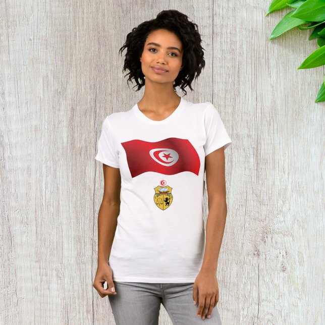 T-shirt Tunisie Drapeau et armoiries patriotique tunisienn (Créateur téléchargé)