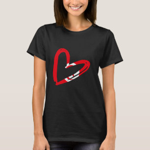 T-shirt Tunisie Drapeau Tunisien Cœur Racines Tunisiennes 