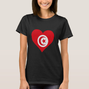 T-shirt Tunisie Drapeau Vintage coeur Tunisian Pride Tunis