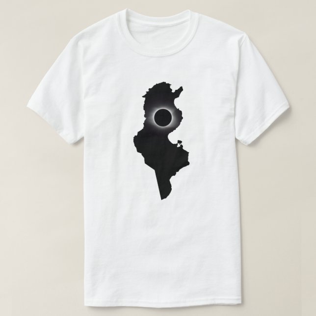 T-shirt Tunisie Éclipse Solaire Totale 2027 (Design devant)