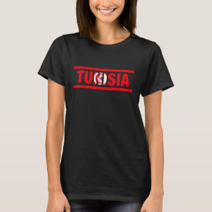 T-shirt Tunisie La lettre du drapeau est dans mon ADN pour