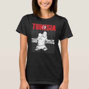 T-shirt Tunisie Table Tennis Soutien Tunisie Ping Pong Te