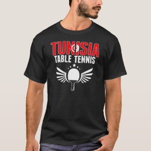 T-shirt Tunisie Table Tennis Support Tunisien Ping Pong T