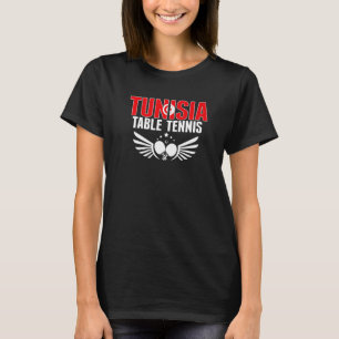 T-shirt Tunisie Table Tennis Support Tunisien Ping Pong T