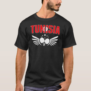 T-shirt Tunisie Table Tennis Support Tunisien Ping Pong T