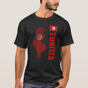 T-shirt Tunisie Tunisie carte Tunisie Drapeau tunisien