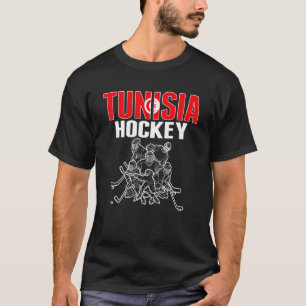 T-shirt Tunisie Ventilateurs De Hockey Sur Glace Fier Équi