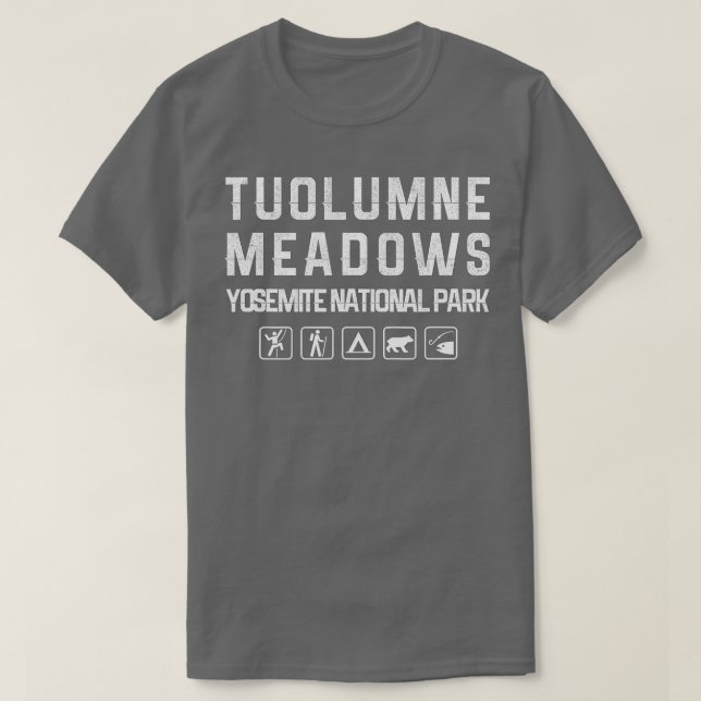 T-shirt Tuolumne Meadows, Yosemite Extérieur  (Design devant)
