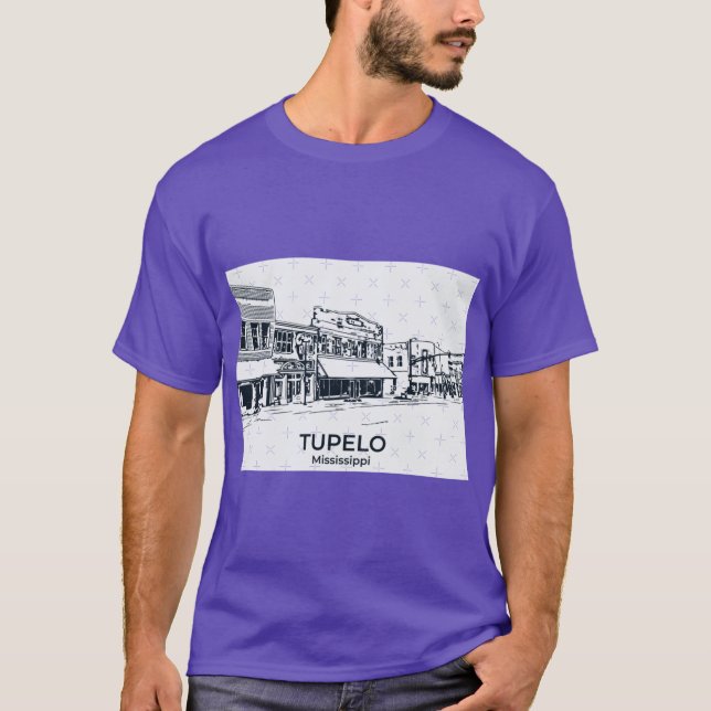 T-shirt Tupelo Mississippi 3 (Devant)