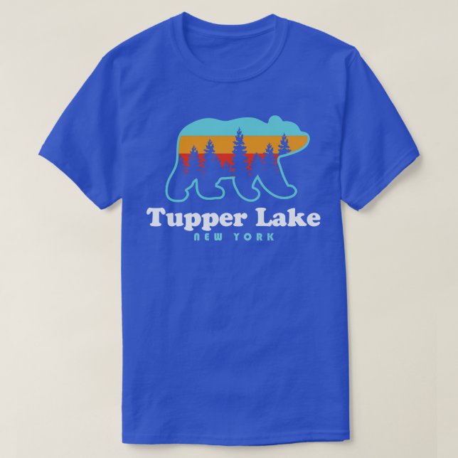 T-shirt Tupper Lake NY Adirondacks New York Bear (Design devant)
