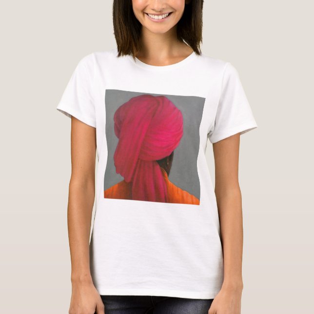 T-shirt Turban rose (Devant)