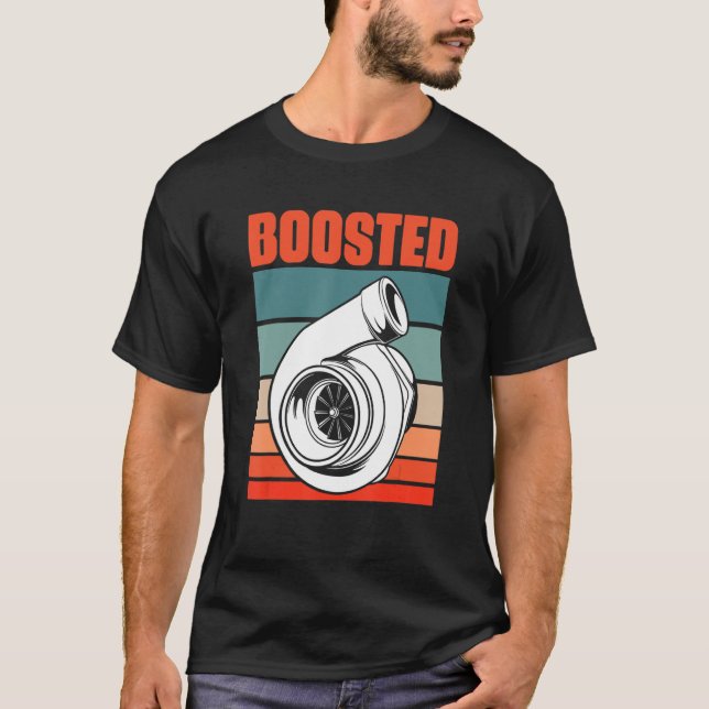 T-shirt Turbo Car Boosted Car Lover Car Racing (Devant)