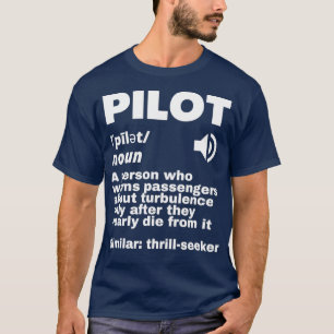 T-shirt Turbulence de définition amusante du pilote 2