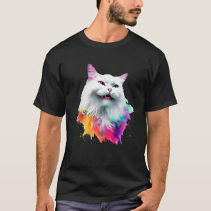 T-shirt Turc Angora Peinture colorée, Abstrait A
