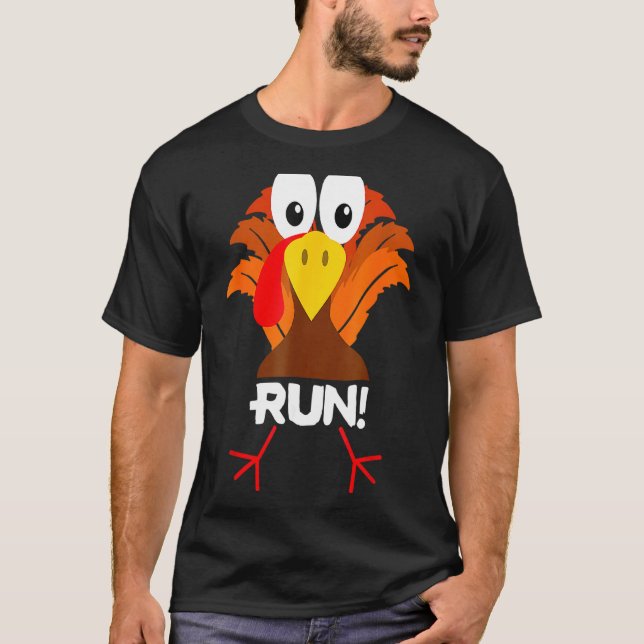 T-shirt Turc Costume Adulte Courir Visage Turquie Trot (Devant)