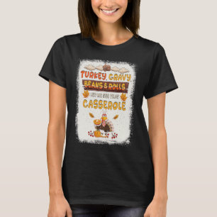T-shirt Turc Fèves Graves Et Rouleaux Casserole Thanksgivi