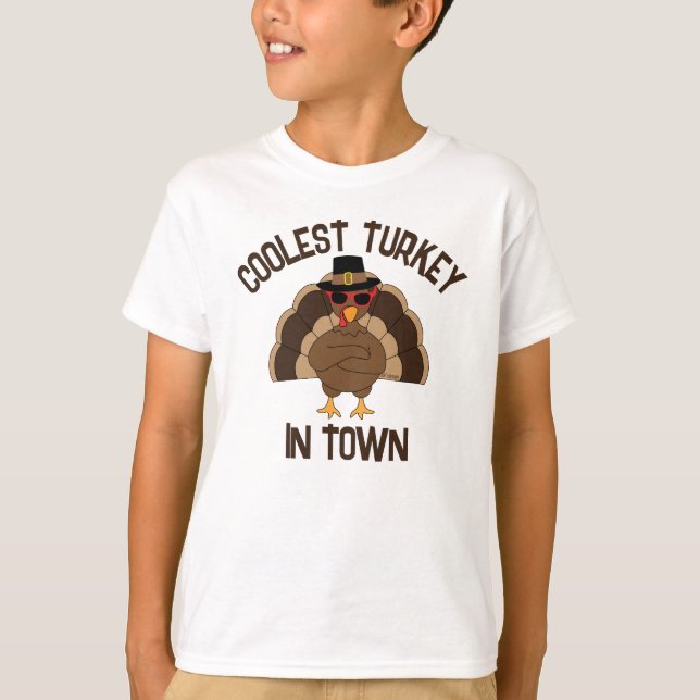 T-shirt Turc le plus frais en ville Thanksgiving cool fun (Devant)