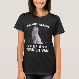 T-shirt Turc Van Papa FIER PARENT D'UN VAN CHAT TURQUE