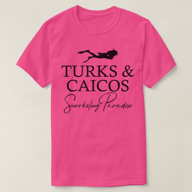 T-shirt Turcs et Caicos Plongeur (Design devant)