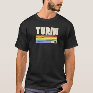 T-shirt Turin Italie Rainbow Gay pride Merch Retro les ann