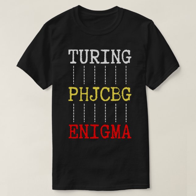 T-shirt Turing et Enigma (Design devant)