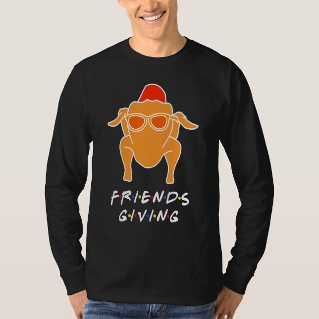 T-shirt Turkey Happy Friendsgiving  For Friends (Devant)