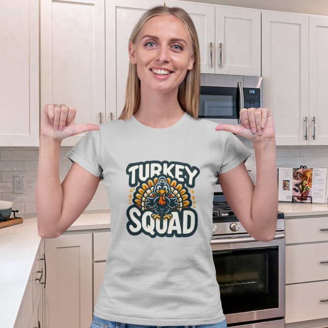 T-shirt Turkey Squad, Fun Thanksgiving  (Créateur téléchargé)