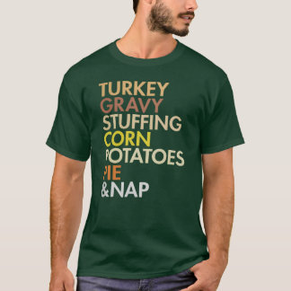 T-shirt turkey thanksgiving food gift