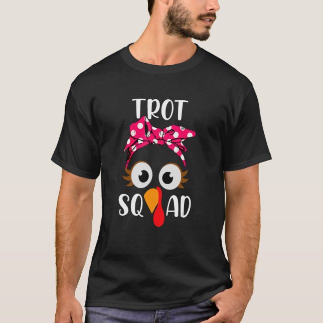 T-shirt Turkey Trot Squad Running Apparel (Devant)
