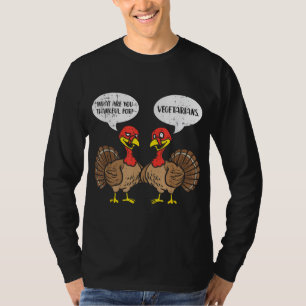 T-shirt Turkeys Parler Merci Végétariens Thanksgiving