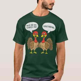T-shirt Turkeys Parler Merci Végétariens Thanksgiving