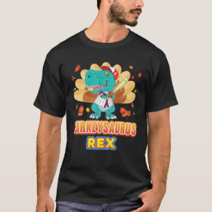 T-shirt Turkeysaurus Rex Baseball Dinosaur Turquie Thanksg