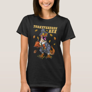 T-shirt Turkeysaurus Rex Dab Turkey Dino Toddler Boys