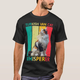 T-shirt TURKISH VAN WHISPERER Chat Papa Drôle Vintage