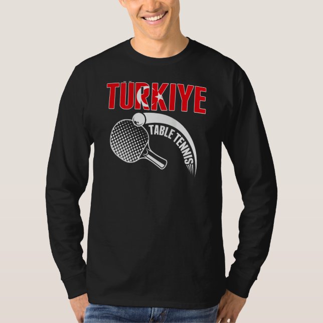 T-shirt Turkiye Table Tennis  Turkey Ping Pong Team Suppor (Devant)