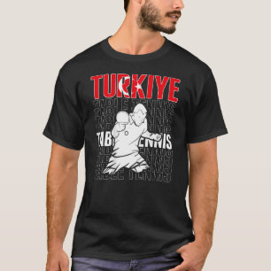 T-shirt Turkiye Tennis De Table Soutien Turquie Ping Pong