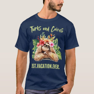 T-shirt Turks and Caicos Meilleur Vacances Jamais Souvenir